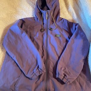 L.L. Bean Purple mountain classic quilted primaloft Hooded Jacket size XL